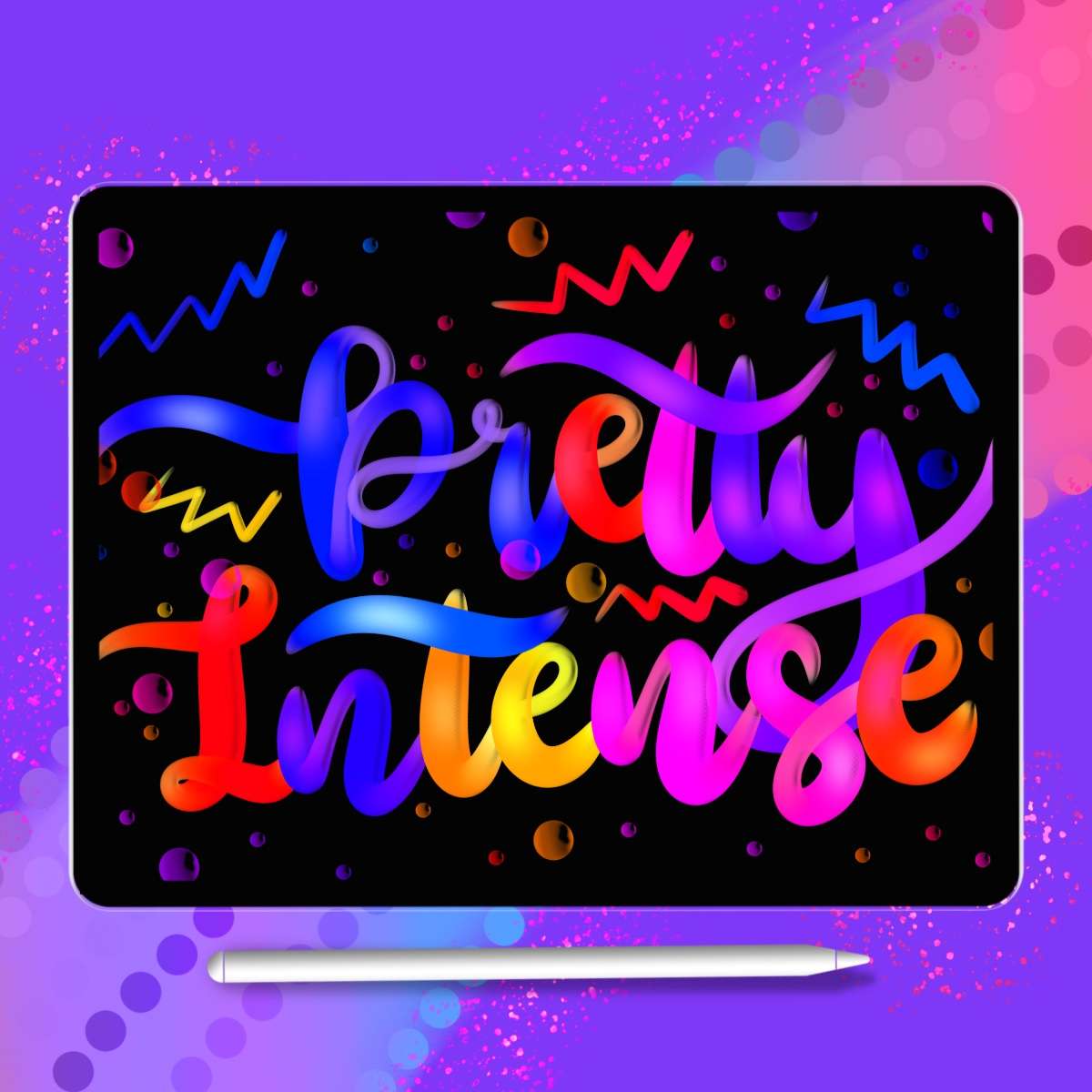 Pretty Brushset | 3D Procreate Brushes for Lettering & Doodling