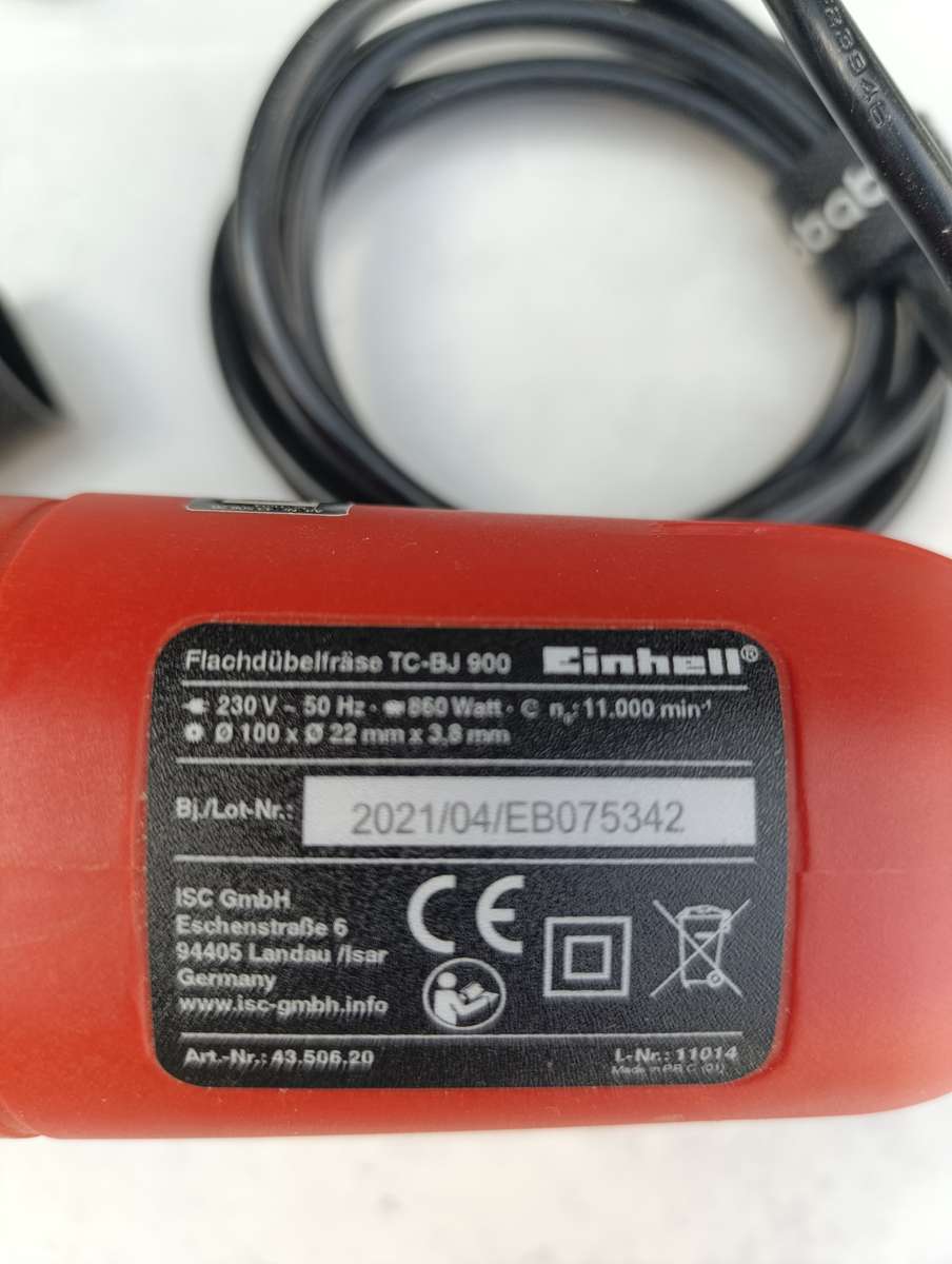 Einhell Biscuit Jointer TC-BJ 900 as new