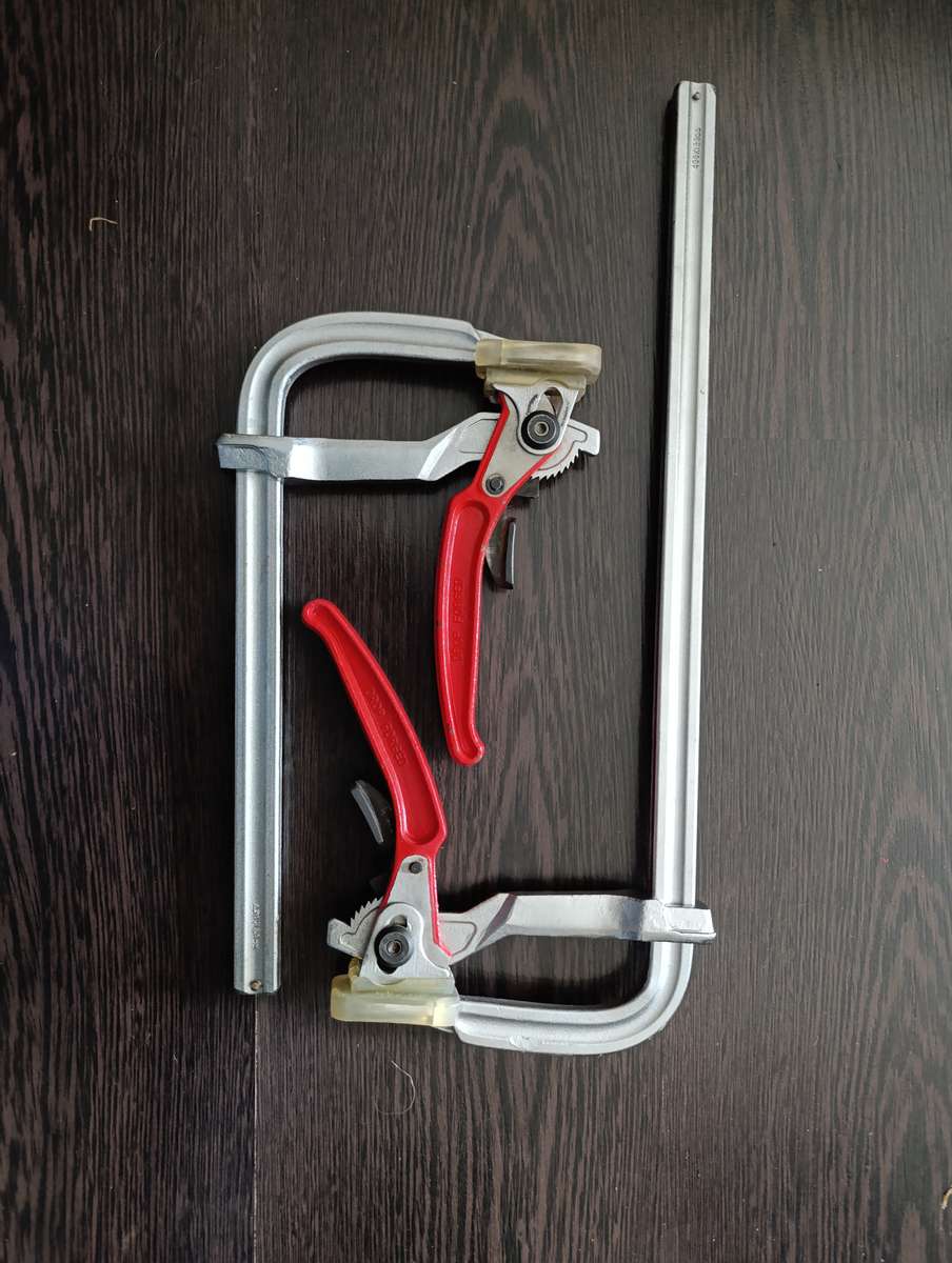 2x   Ratchet Type F-Clamp (120 x 250 MM)  and  (120 x 400 MM)