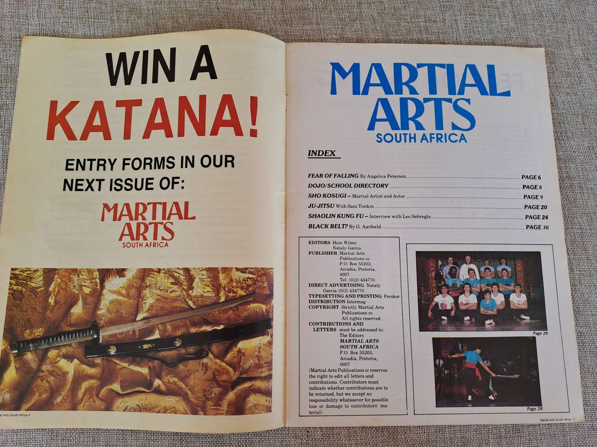 Martial Arts South Africa Magazine - First Issue Feb/Mar 1989