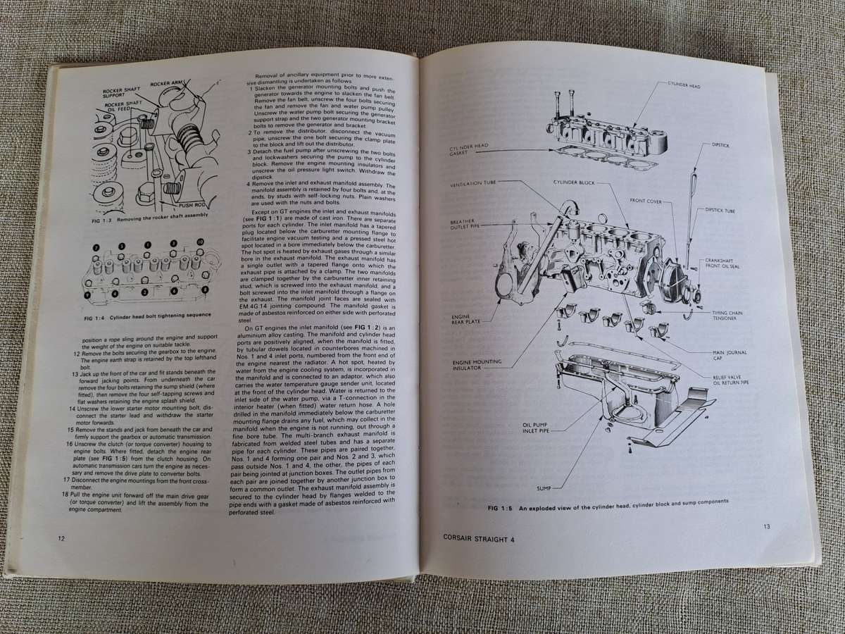 Ford Corsair Straight Four 1963 to 1965 Workshop Manual - Autopress