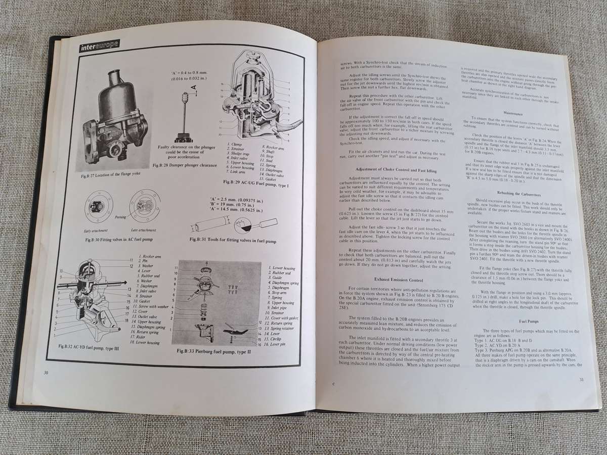 Volvo 120 Series, 1800/ES Sport Workshop Manual 1961 - Intereurope