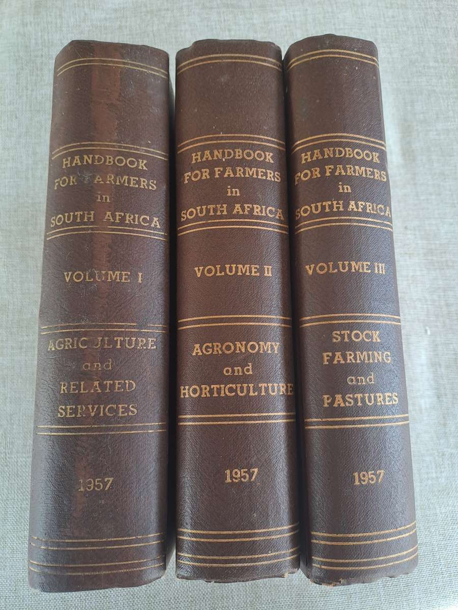 Handbook For Farmers in South Africa  3 Volume Set - Department of Agriculture, 1957