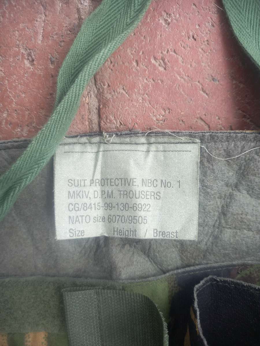 British DPM Smock NBC / protective suit (Nuclear/Biological/Chemical warfare suit)