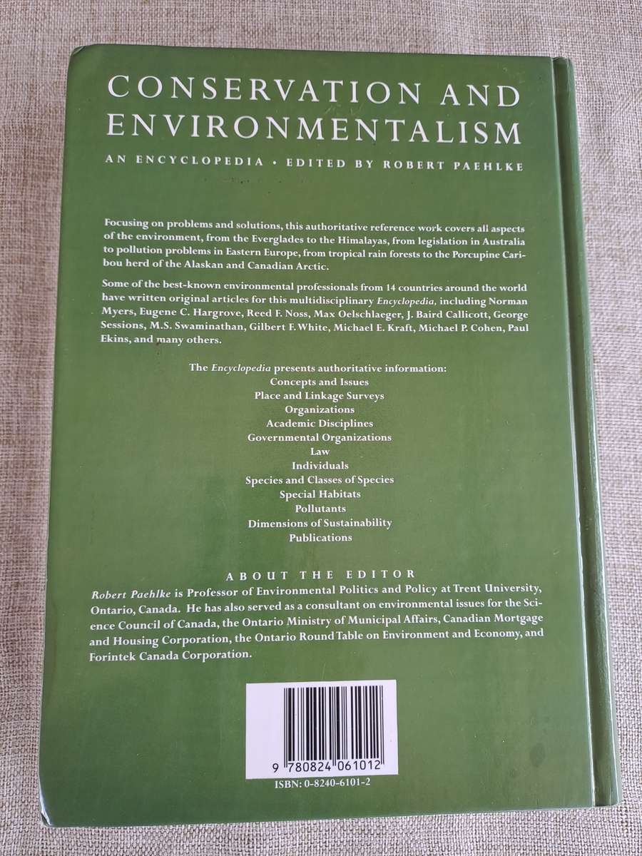 Conservation and Environmentalism: An Encyclopedia