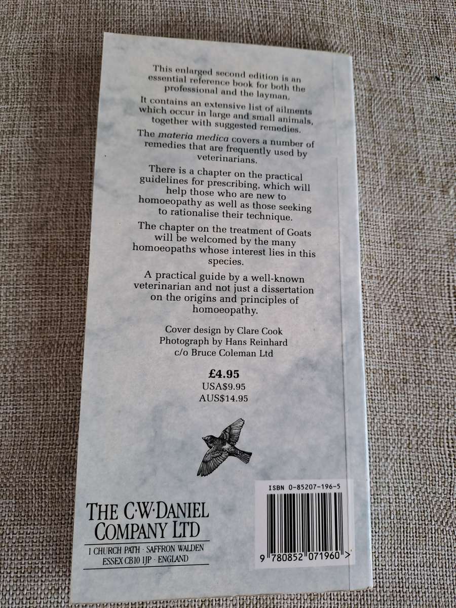 Homoeopathy in Veterinary Practice 2nd Edition - K.J. Biddis