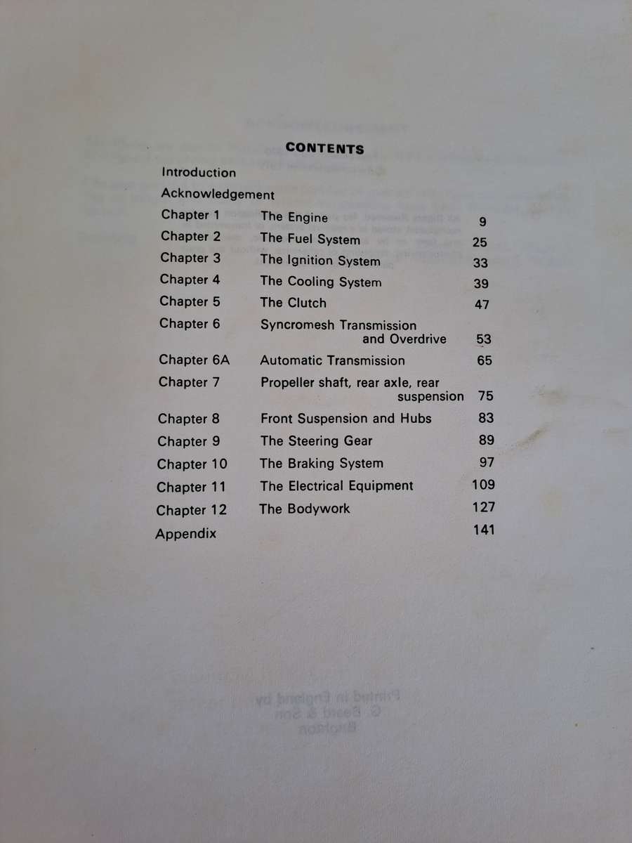 Triumph 2000 Workshop Manual 1963-69 - Autopress