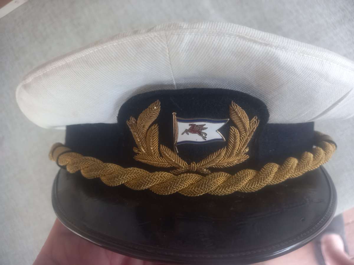 Mobil Navy Tanker Officers Cap