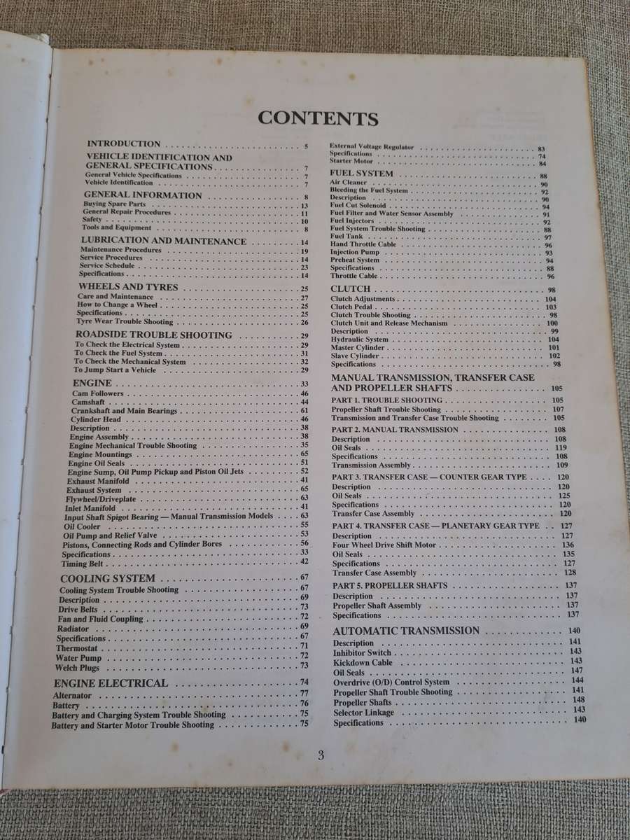 HI-LUX 2WD & 4WD Diesel engines 1988-1997 Service & Repair Manual