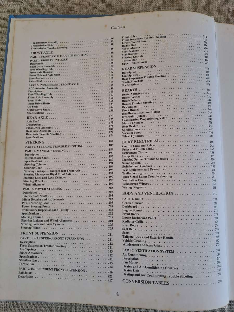 HI-LUX 2WD & 4WD Diesel engines 1988-1997 Service & Repair Manual