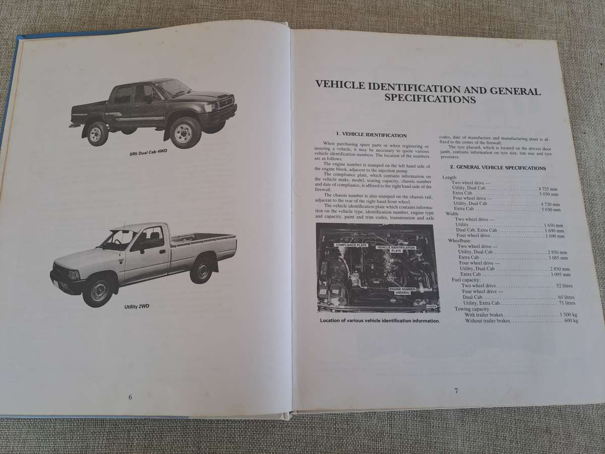 HI-LUX 2WD & 4WD Diesel engines 1988-1997 Service & Repair Manual