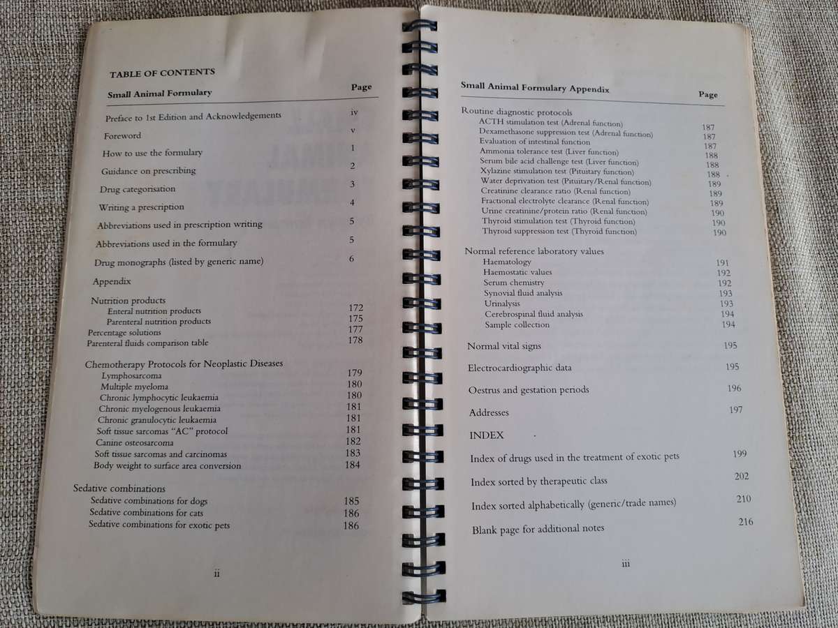 Small Animal Formulary  1st Edition