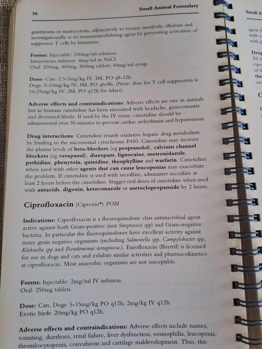 Small Animal Formulary  1st Edition