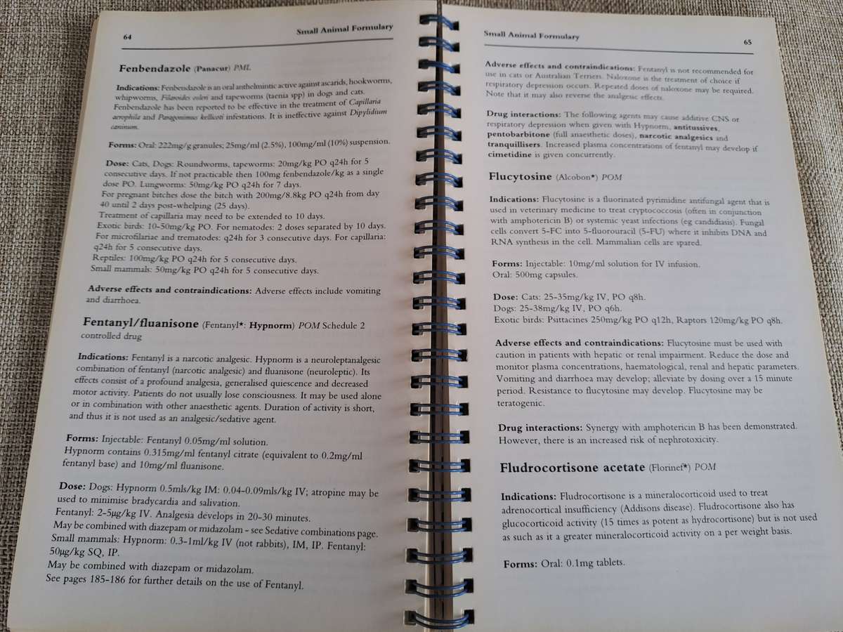 Small Animal Formulary  1st Edition