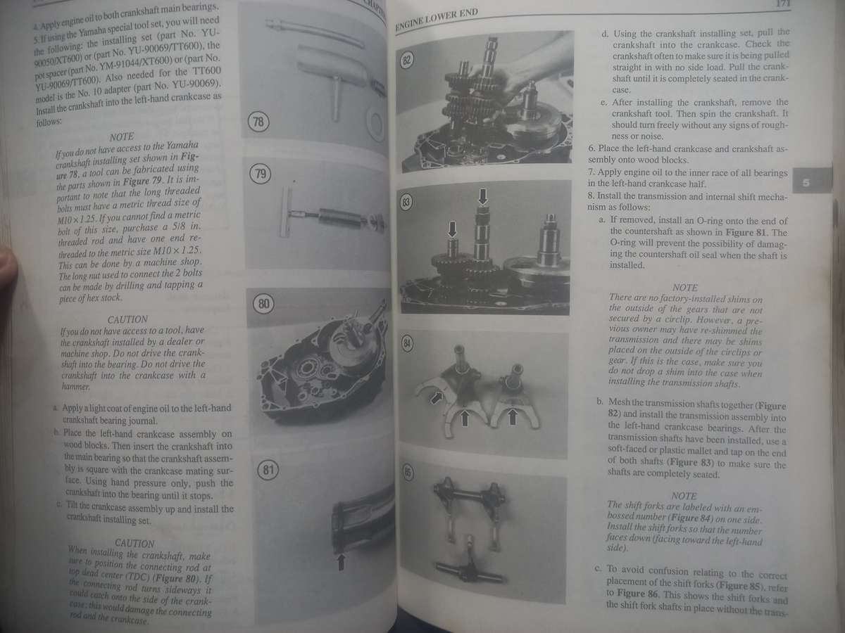 Yamaha XT600 and TT600 - 1983 to 1989 - Service Repair Maintenance - Clymer