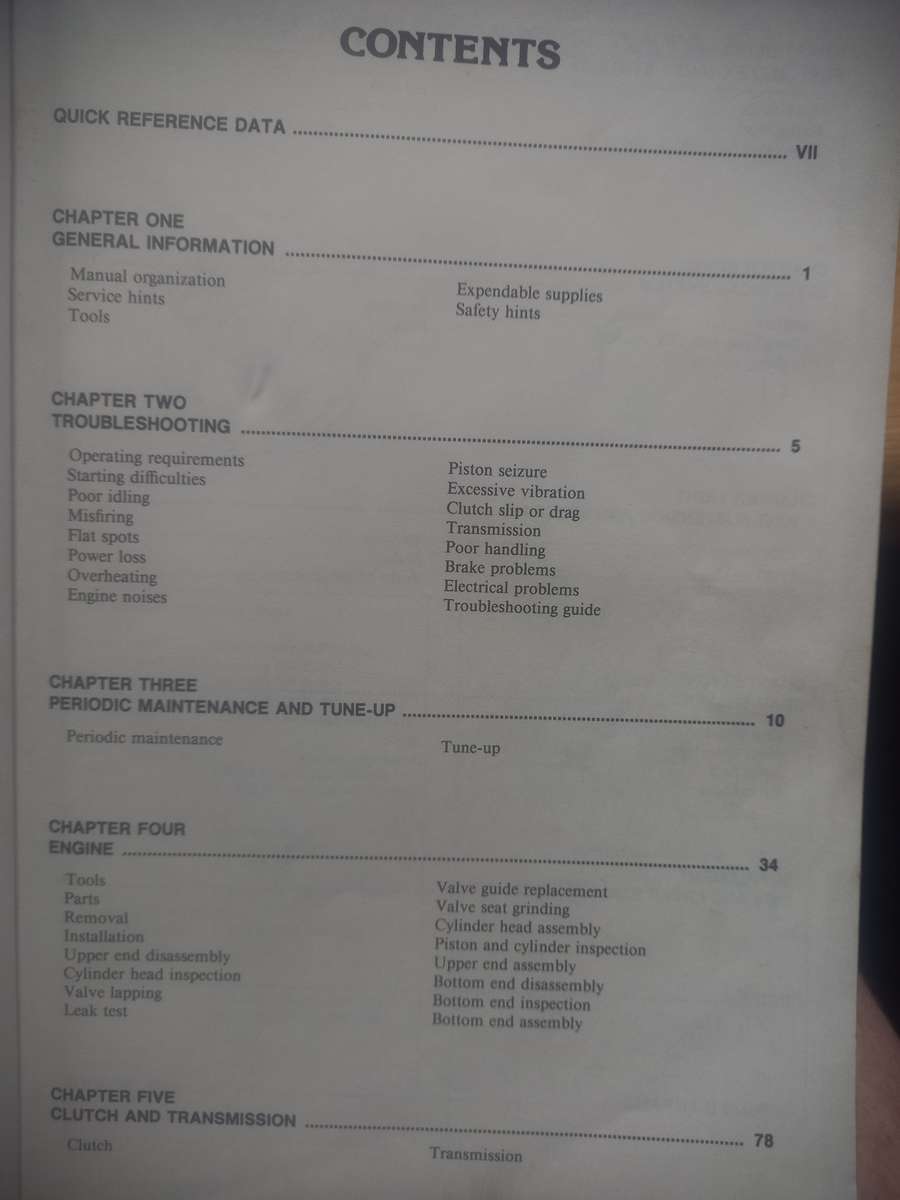 Yamaha XT and TT500 Singles - 1976 to 1981 - Service Repair Maintenance - Clymer