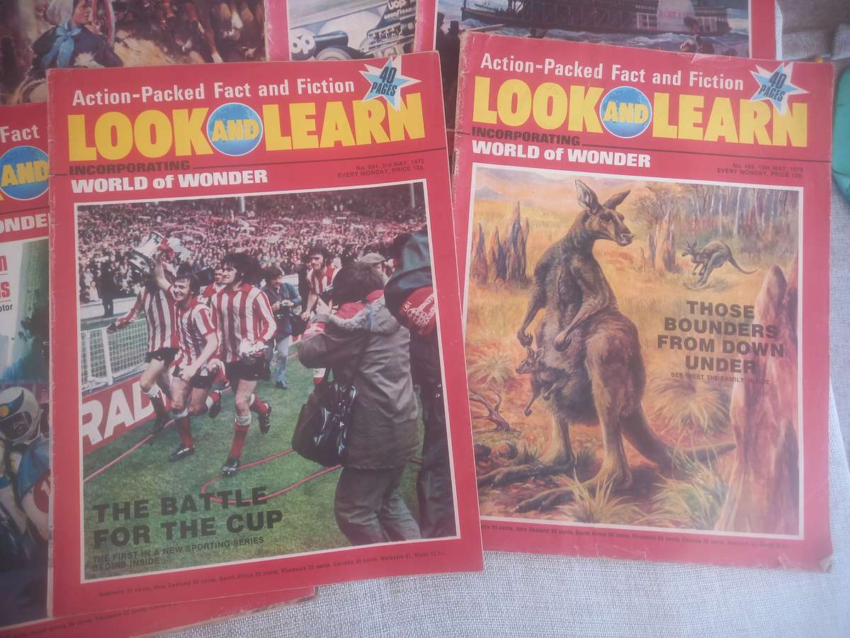 Look and Learn / Play Hour and Huckleberry  Hound mags x 13