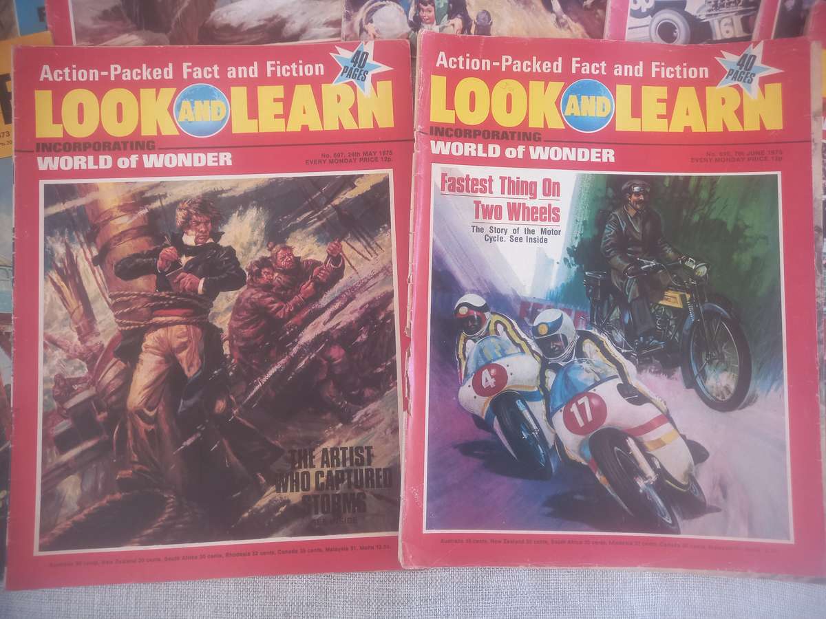 Look and Learn / Play Hour and Huckleberry  Hound mags x 13