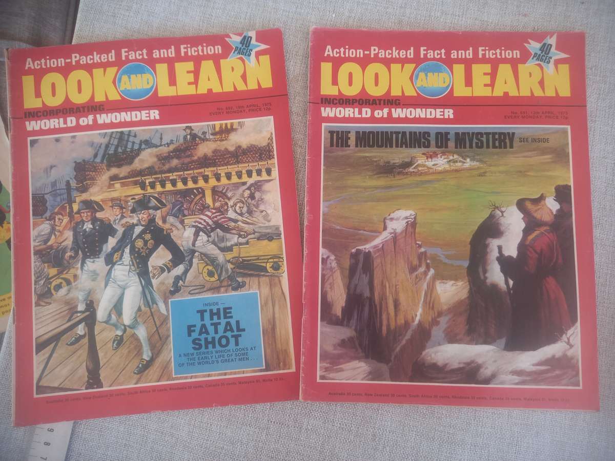 Look and Learn / Play Hour and Huckleberry  Hound mags x 13