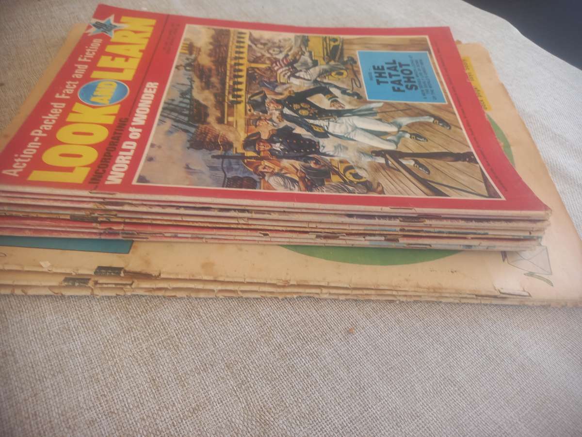 Look and Learn / Play Hour and Huckleberry  Hound mags x 13