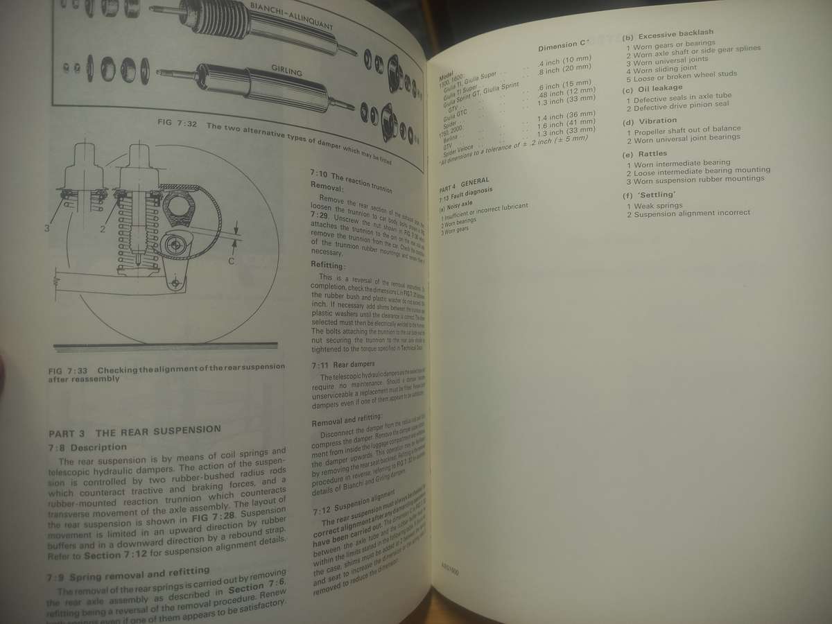 Alfa Romeo / Giulia and Alfa Romeo GT - 1962 to 1978 - Owners Workshop Manual - Autobooks