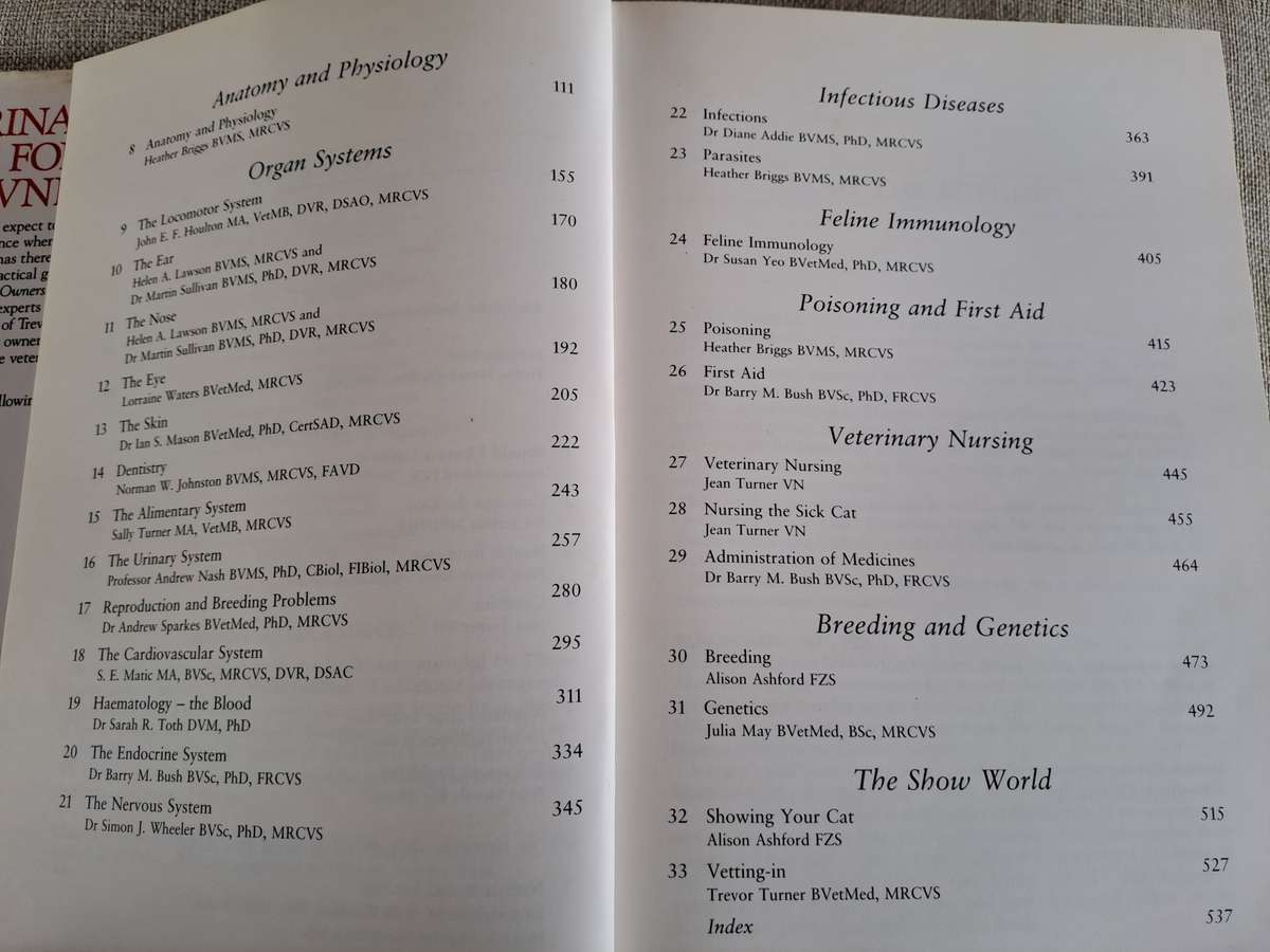 Veterinary Notes for Cat Owners - Trevor & Jean Turner