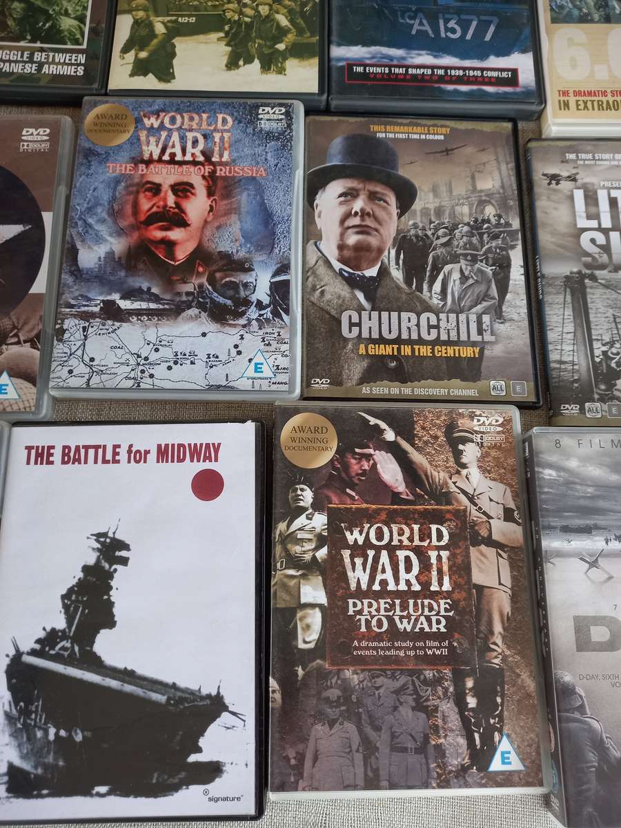 30 x WWII DVD's