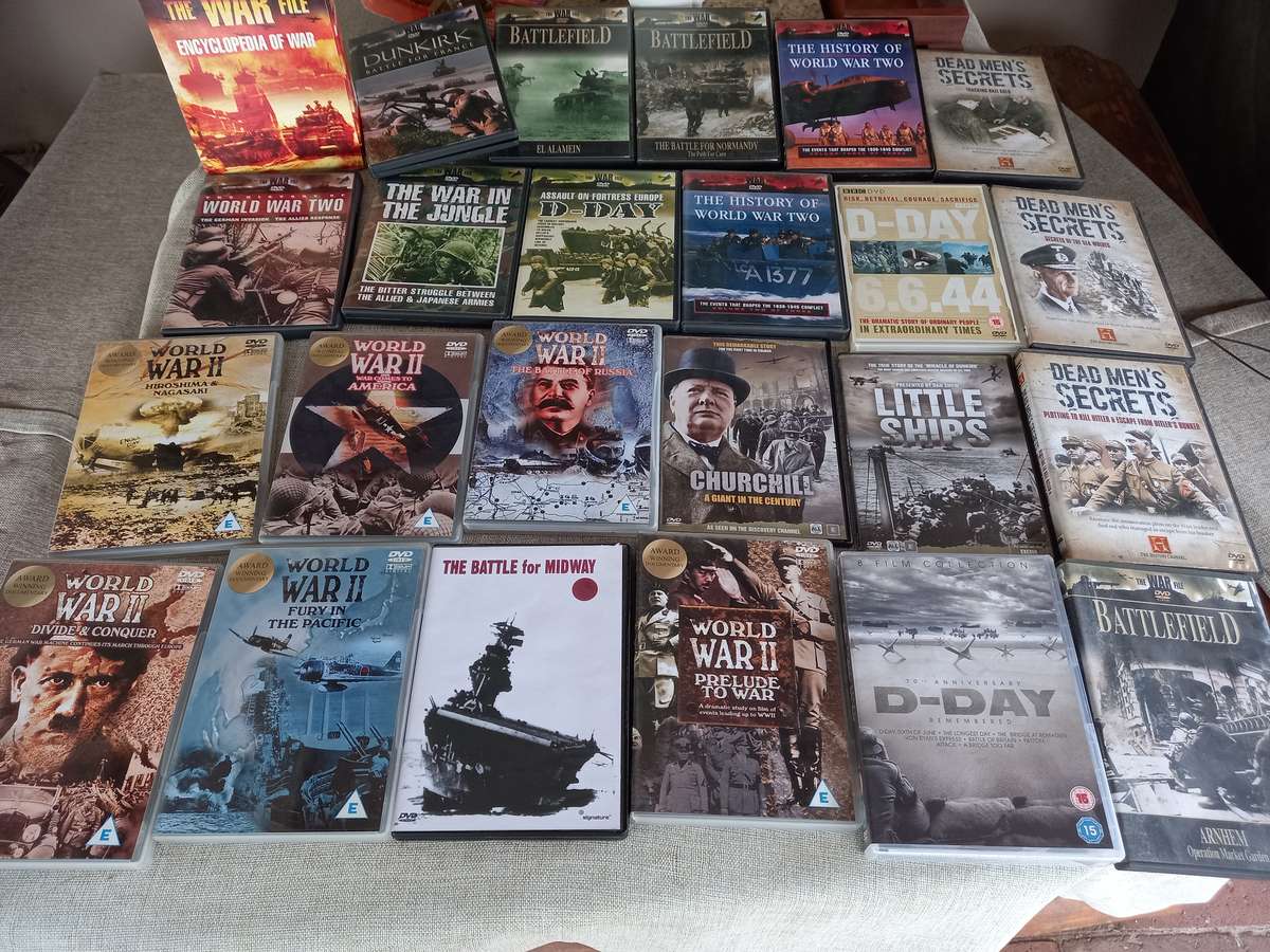 30 x WWII DVD's