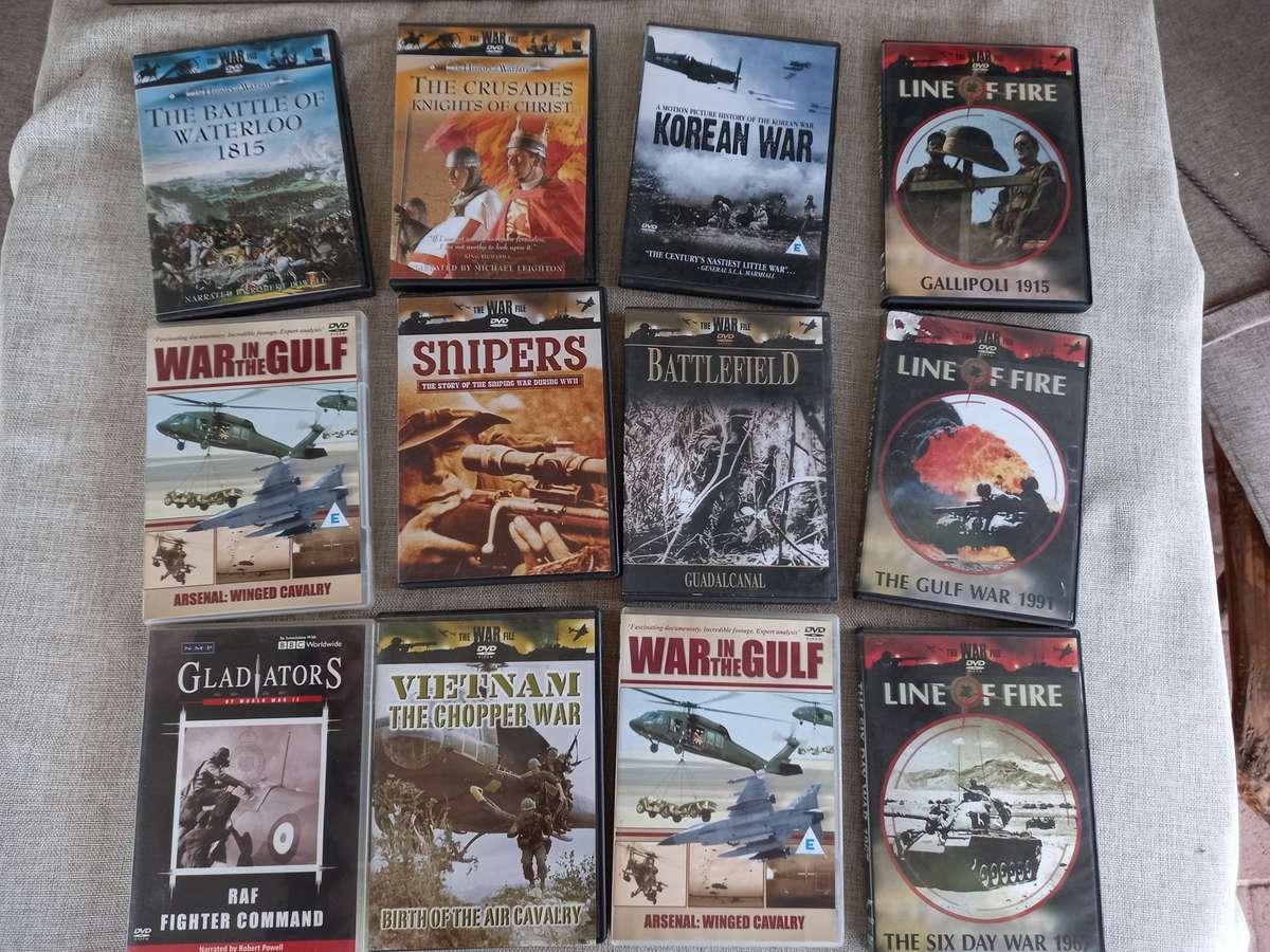 Military DVDs x 12