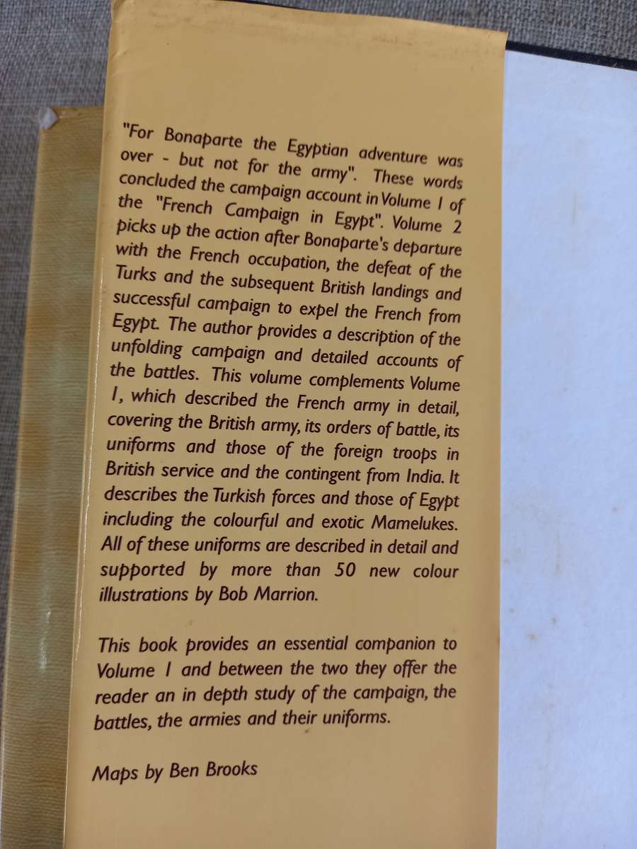 Napoleons Campaign in Egypt - Vol 1 AND Vol 2 - Charles S Grant