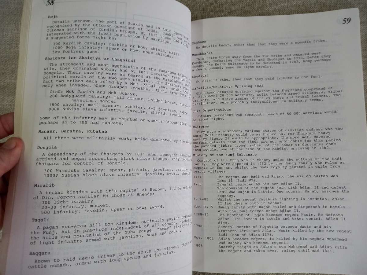 Tangier to Tehran - a wargamers guide to middle eastern armies of the Napoleonic and Colonial Era -