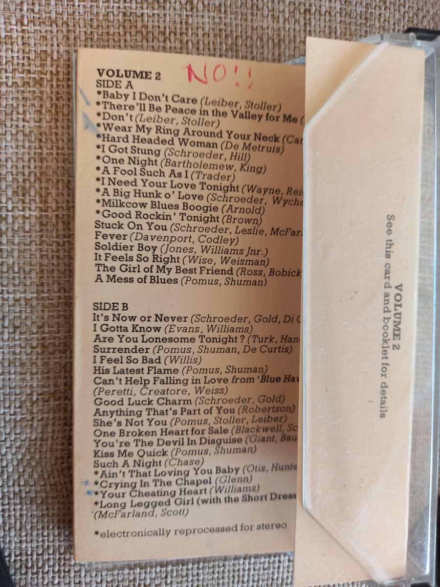 Elvis Presley / Beatles Cassette tapes