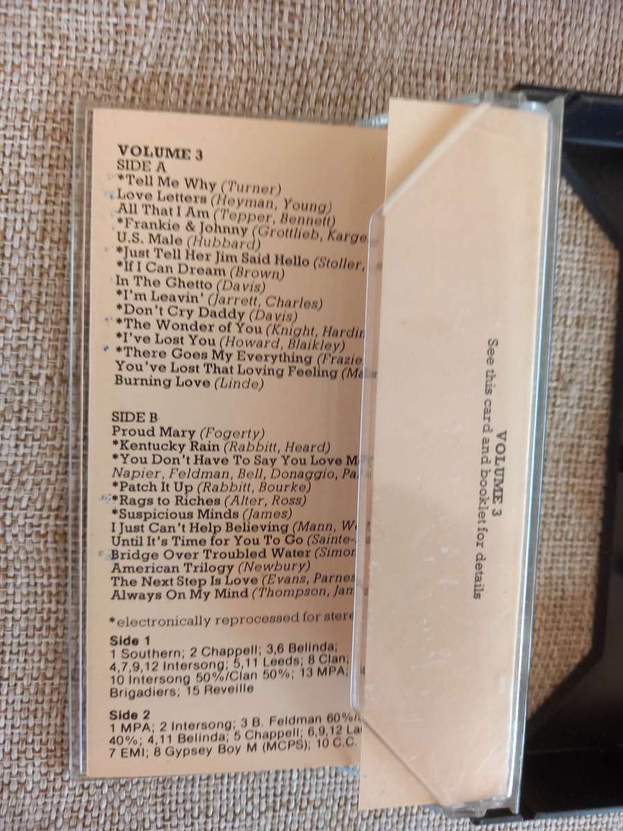Elvis Presley / Beatles Cassette tapes