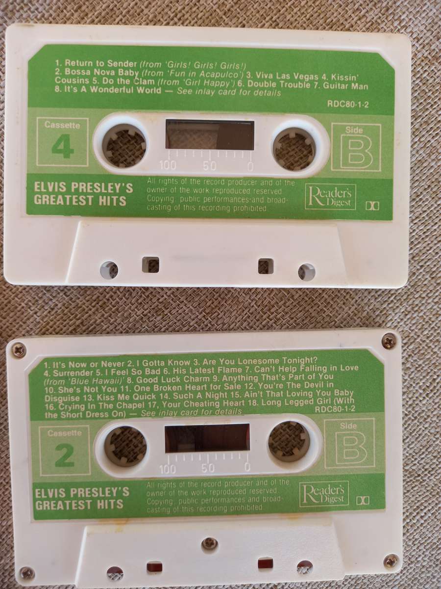 Elvis Presley / Beatles Cassette tapes