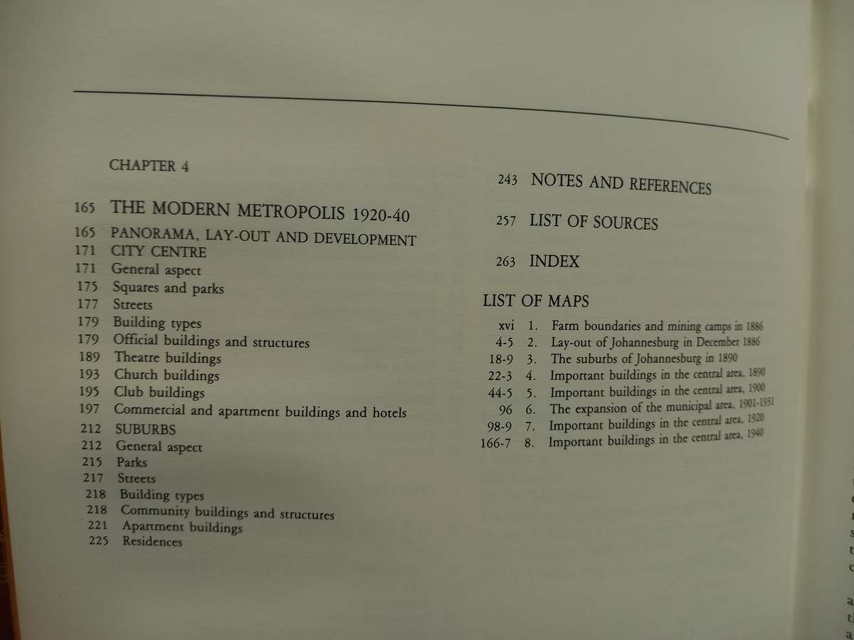 From Mining Camp to Metropolis: The Buildings of Johannesburg 1886-1940