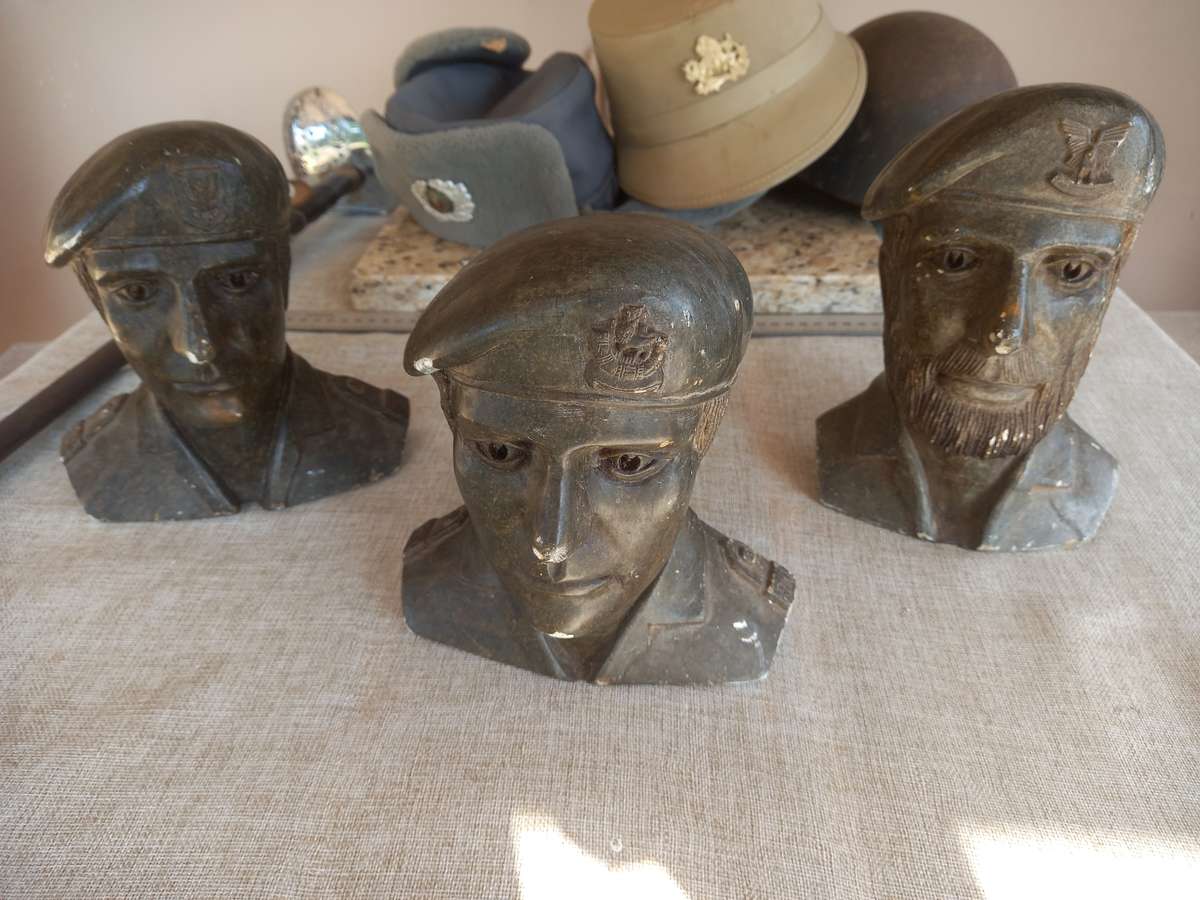 3 Rhodesian Soapstone busts