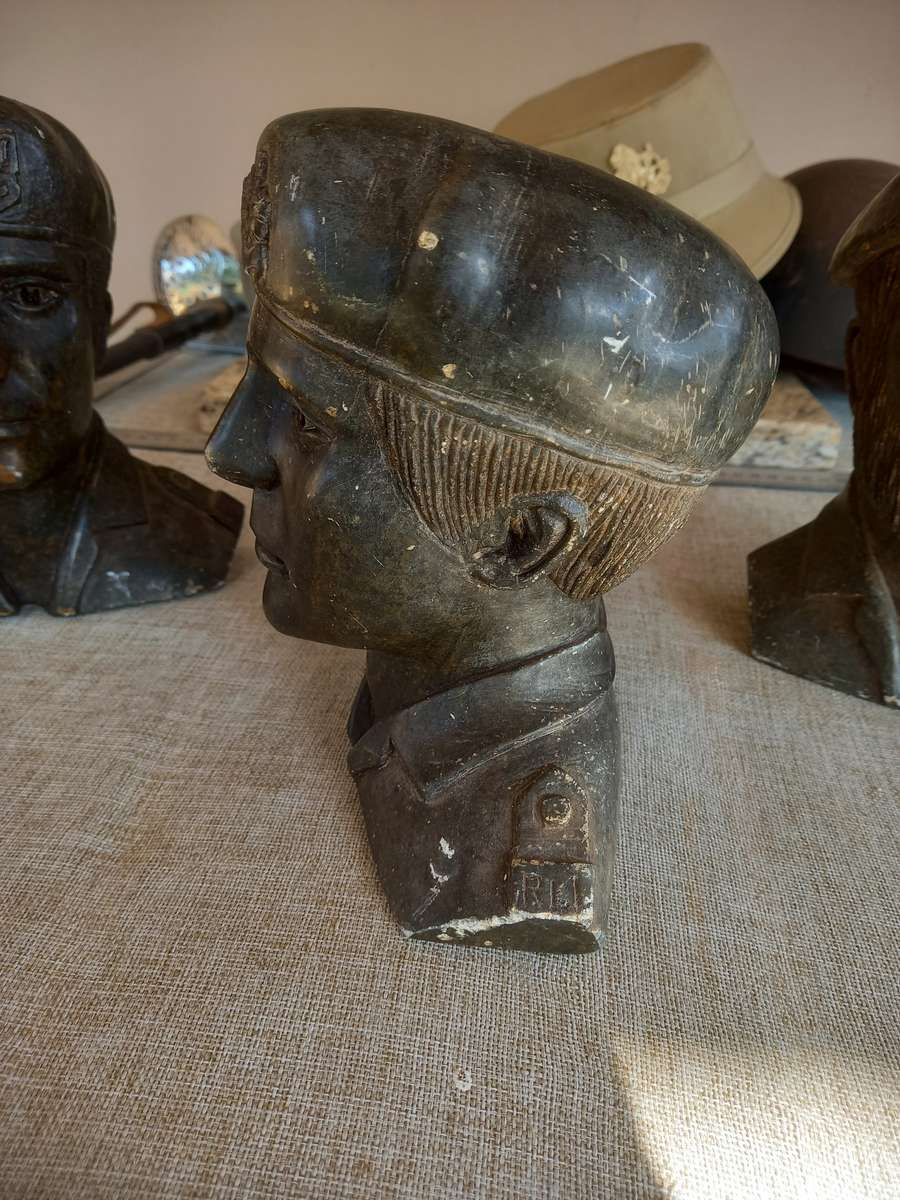 3 Rhodesian Soapstone busts