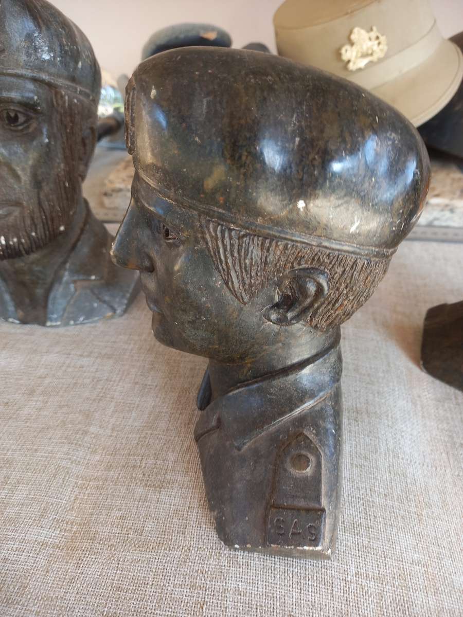 3 Rhodesian Soapstone busts