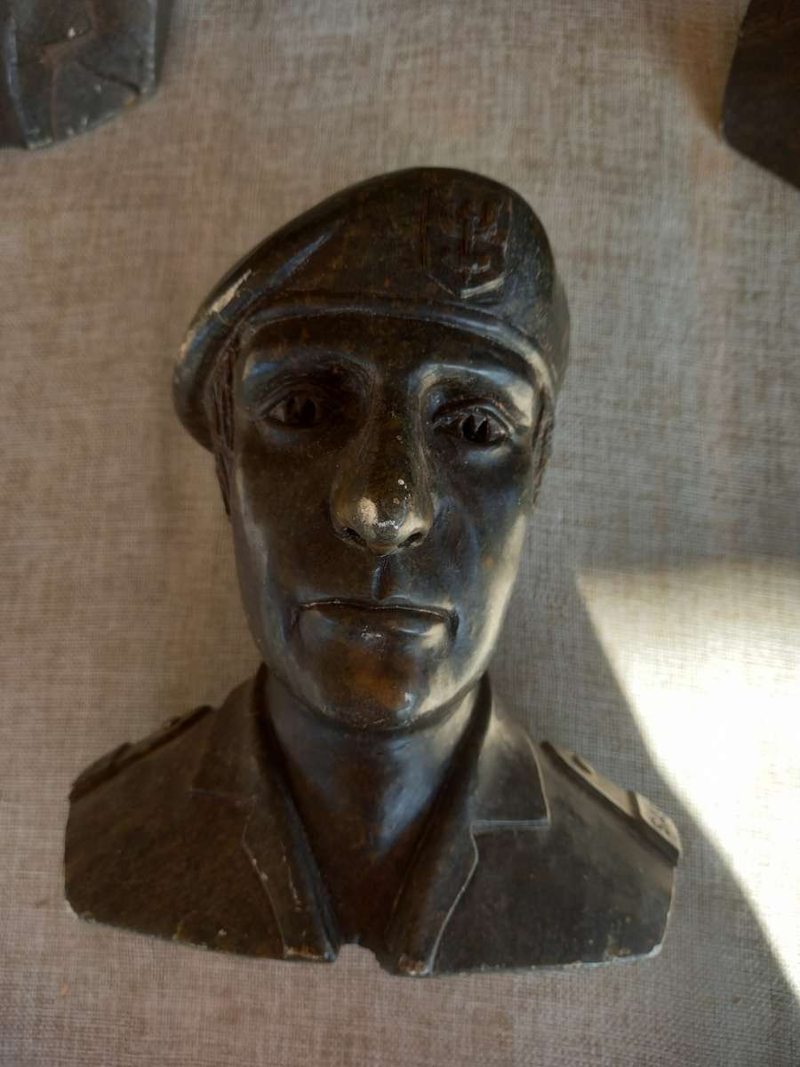 3 Rhodesian Soapstone busts