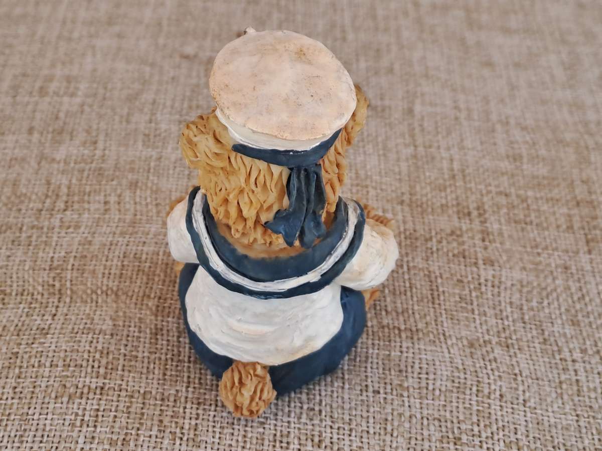 Maritime Teddy Bear with Sail Boat