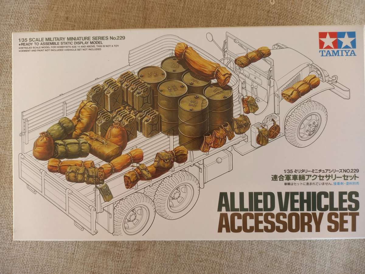 Allied Vehicles Accessory Set 1/35 scale - Tamiya