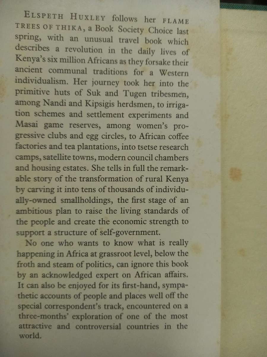 A New Earth - an experiment in colonialism - Elspeth Huxley