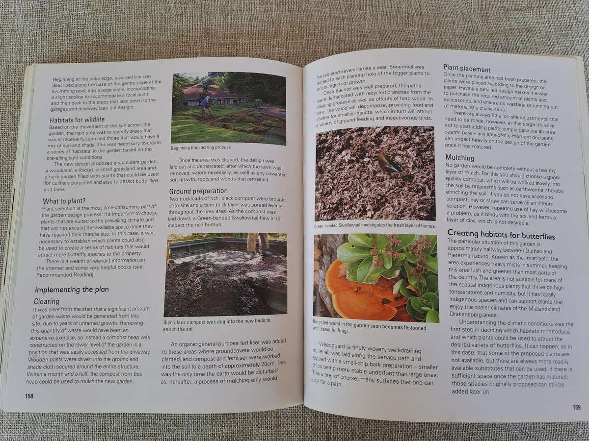 Gardening for Butterflies: Planning and Planting an insect-friendly garden in South Africa (Signed)