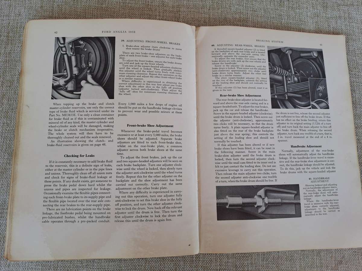Ford Anglia 105E  Illustrated Car Servicing Series for Owner Drivers 1963, 1964, 1965