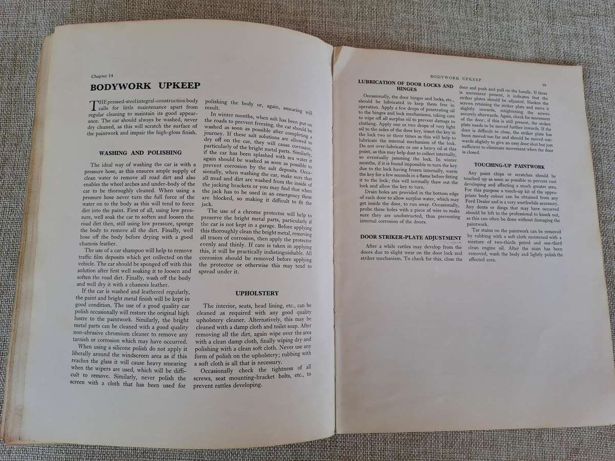 Ford Anglia 105E  Illustrated Car Servicing Series for Owner Drivers 1963, 1964, 1965