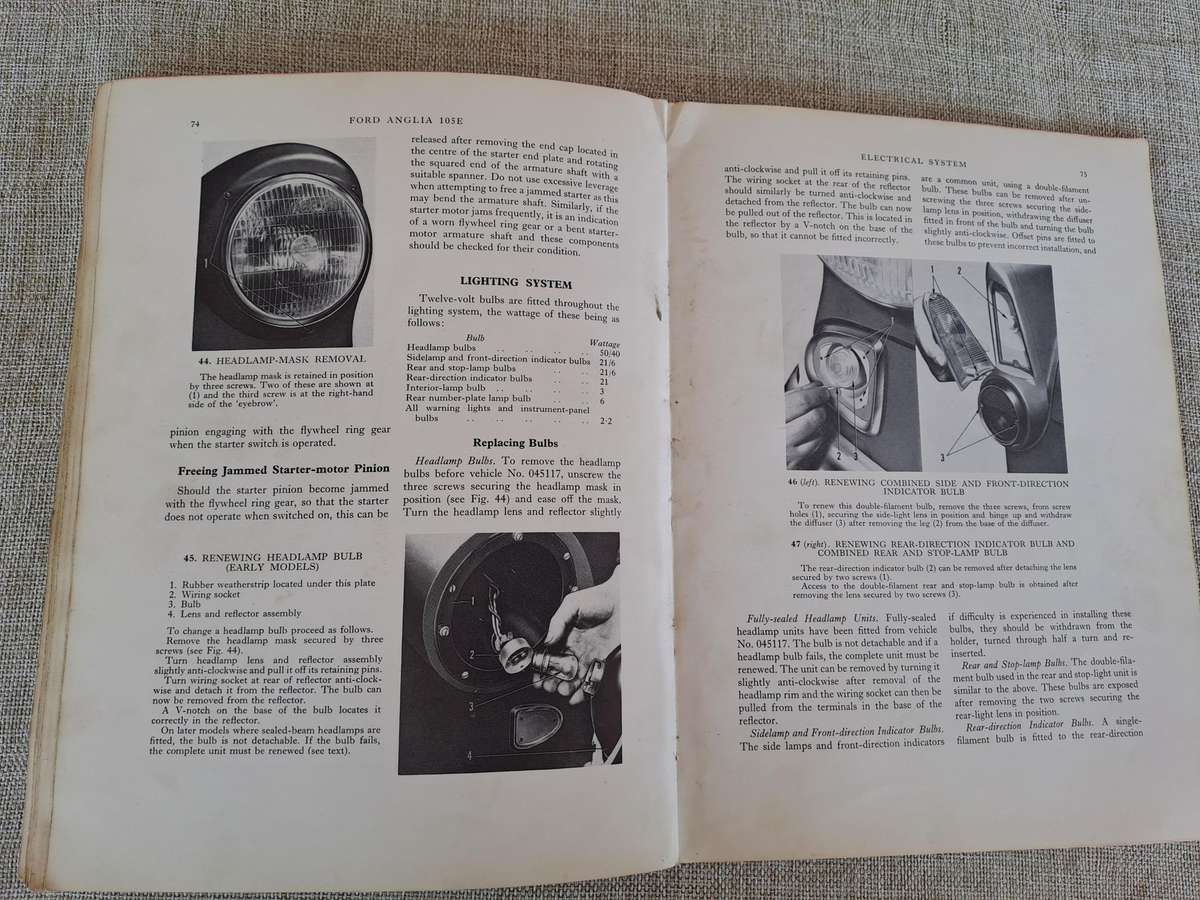 Ford Anglia 105E  Illustrated Car Servicing Series for Owner Drivers 1963, 1964, 1965