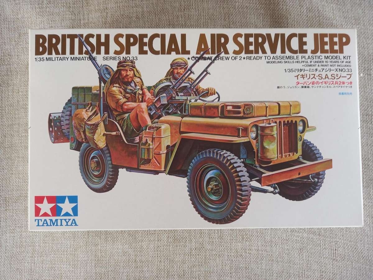 British Special Air Service Jeep - 1/35 miniature series no 33 - Tamiya