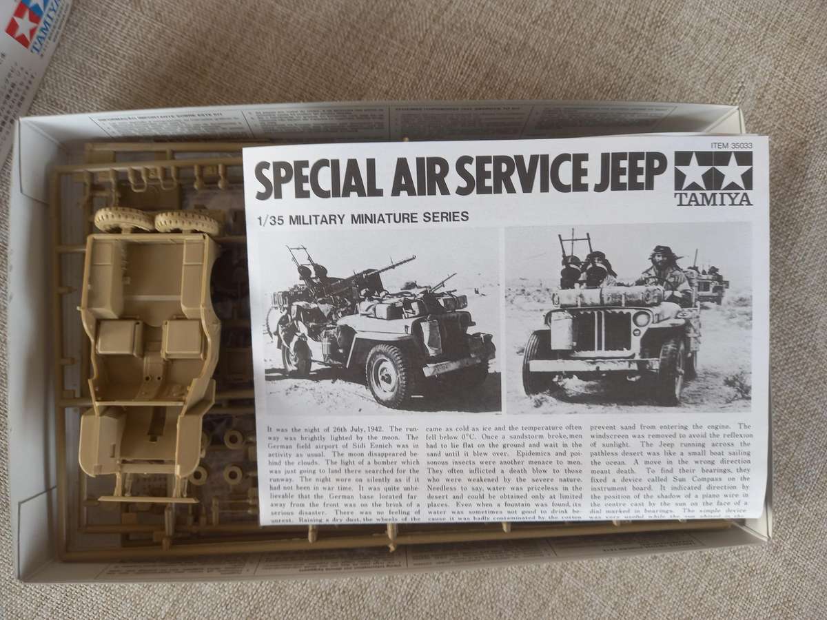 British Special Air Service Jeep - 1/35 miniature series no 33 - Tamiya