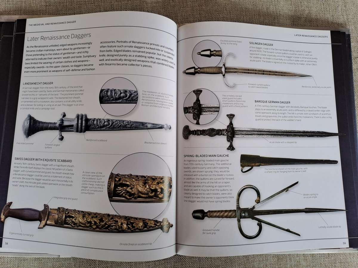 The Illustrated History of Weapons Knives, Daggers & Hand-Combat Tools