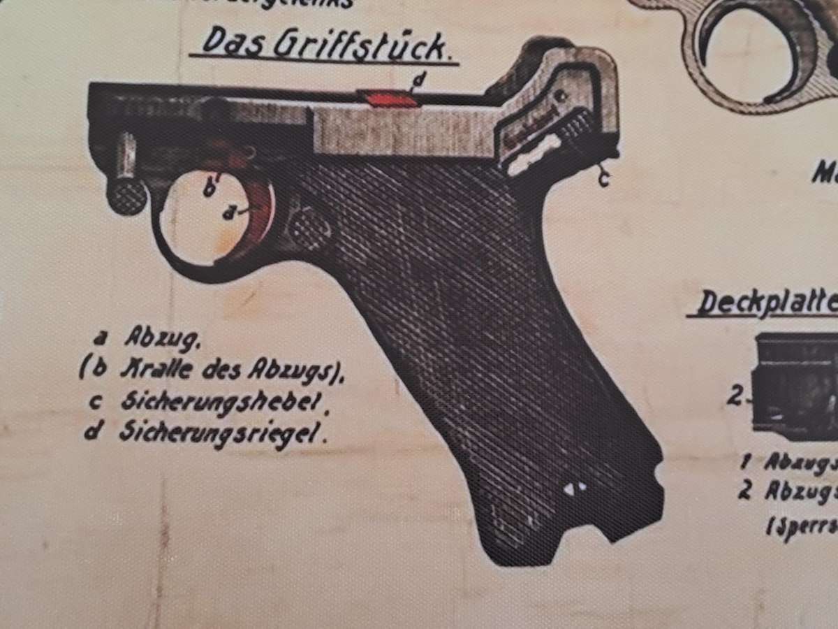Pistole 08 WWII Luger Pistol Poster